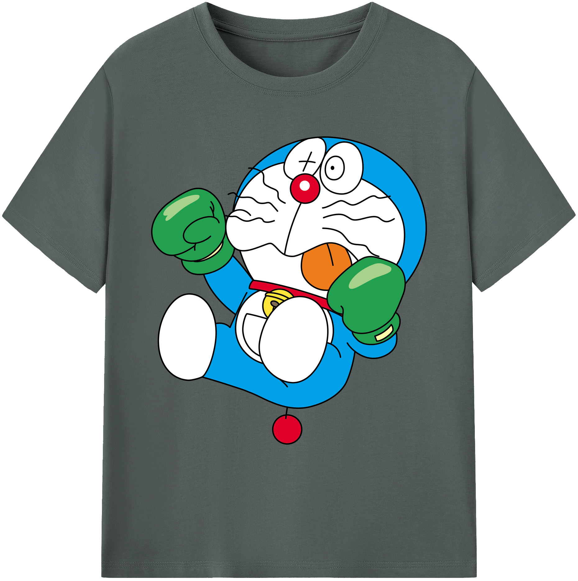 （画像用） ドラえもん Doraemon 綿100％ メンズ半袖Tシャツ｜肌触りやわらか＆通気性